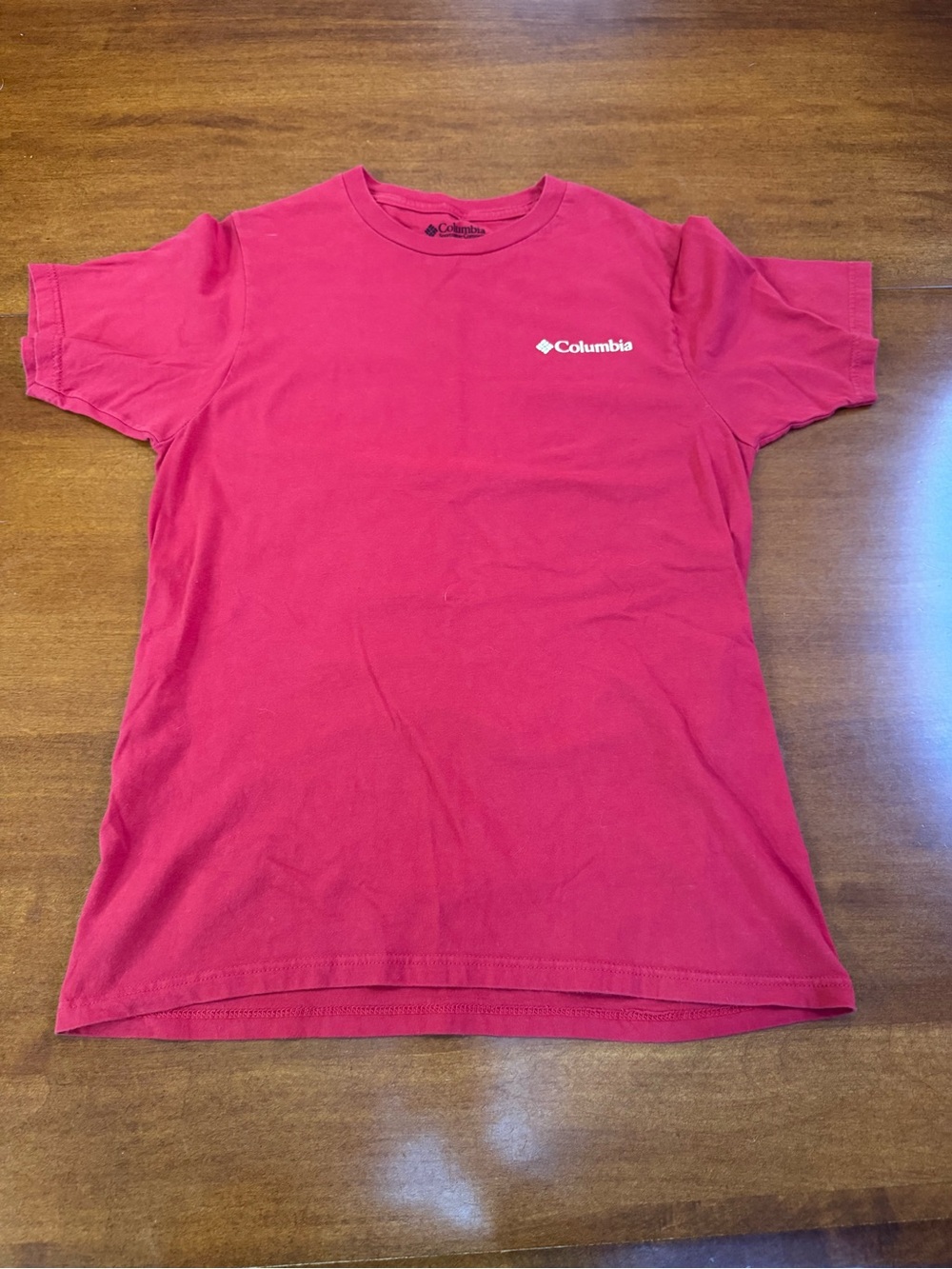 Columbia Men’s Small Red Buffalo Mountain Graphic Outdoor T-Shirt